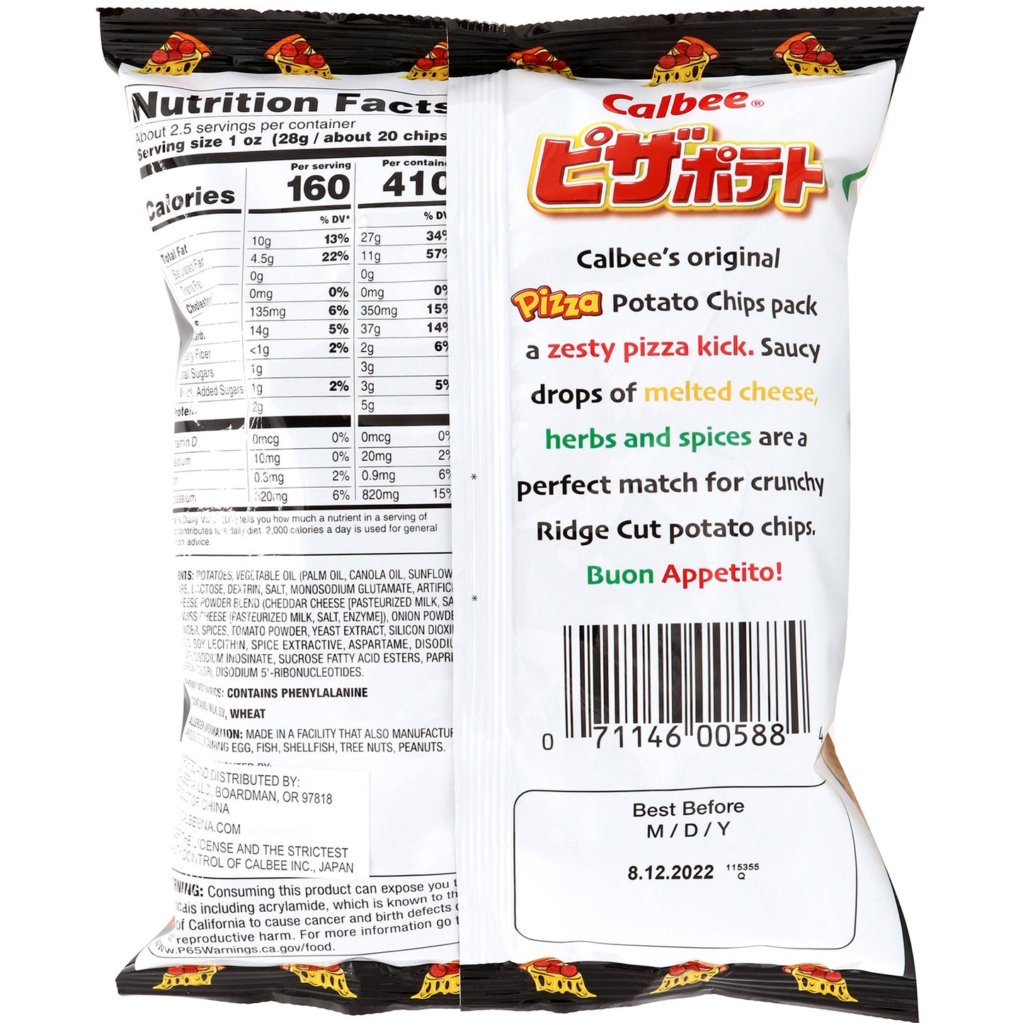 Calbee Potato Chips Pizza Flavor